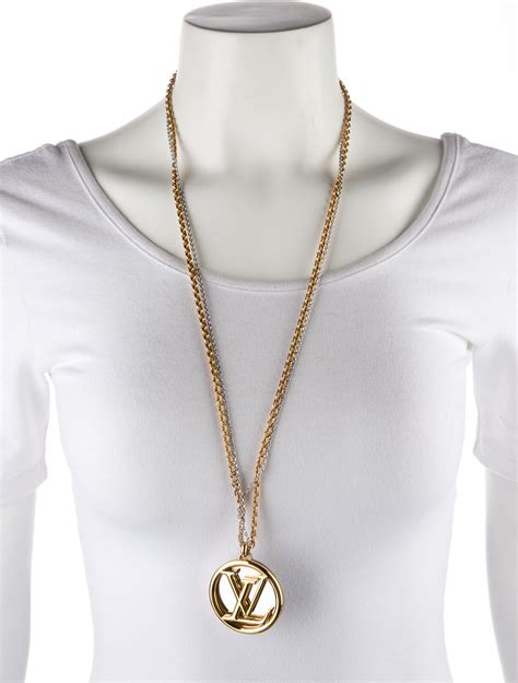 louis vuitton gold necklaces|14k louis vuitton necklace.